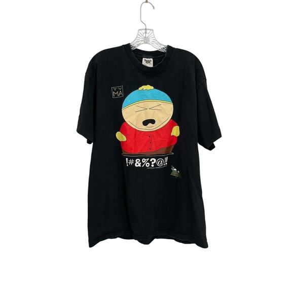 Vintage 1997 South Park Cartman Cursing T-Shirt Single Stitch Size XL - Picture 1 of 15